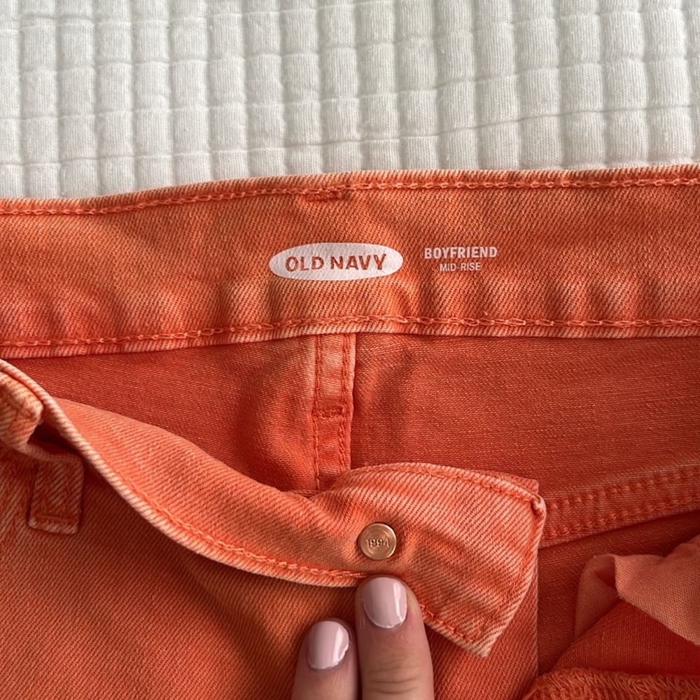 *Old Navy Orange Jean Shorts - Picture 2 of 4